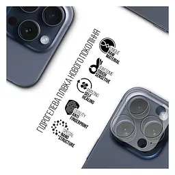 Плівка захисна Armorstandart for Camera Apple iPhone 15 Pro Max 6 pcs (ARM72557) - мініатюра 2