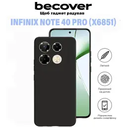 Чохол до мобільного телефона BeCover Infinix Note 40 Pro (X6851) Black (711179) - мініатюра 5