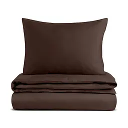 Дитяча постіль Cosas Brown без простирадла сатин 110х140 см (11Satin_Brown_Brown_140_2)