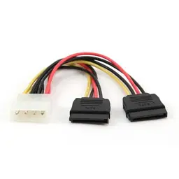 Кабель живлення Cablexpert CC-SATA-PSY-0.3M, (Molex) тато+2 SATA 300 мм.