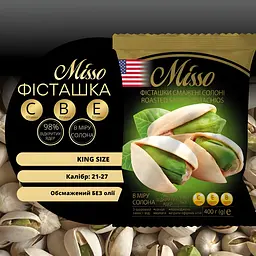 Фісташка Misso смажена солона 400 г - мініатюра 2
