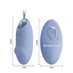 Віброяйце Pretty Love Julia Dream Chaser 2 7.5 см блакитний - мініатюра 4