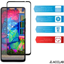 Скло захисне ACCLAB Full Glue MOTO G24 Power Black (1283126591778) - мініатюра 5