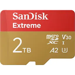 Карта пам'яті SanDisk microSDXC Extreme 2TB UHS-I U3 V30 A2 (SDSQXAV-2T00-GN6MA) [141834] - мініатюра 2