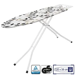 Дошка для прасування Casa Si Superstandard Basic 120x38 White/Black Leaves (CS95150E166) - мініатюра 2