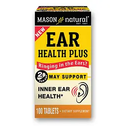 Вітаміни та мінерали Mason Natural Ear Health Plus, 100 таблеток