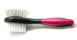 Гребінець-щітка для котів та собак Croci Vanity двостороння міні 14х3.7х4.5 см C6080990