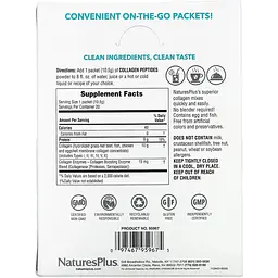 Колагенові пептиди NaturesPlus Collagen Peptides 210 г (20 шт. х 10.5 г) - мініатюра 2