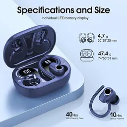 Бездротові навушники Bluetooth 5.3 Sport 50H - мініатюра 6