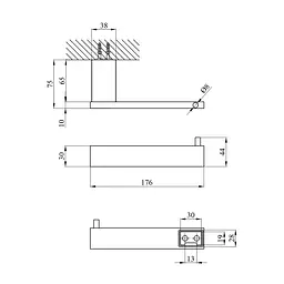 Тримач для туалетного паперу Kroner KRP Edelstahl Kubus - SCH3903-2 (CV025647) - мініатюра 3