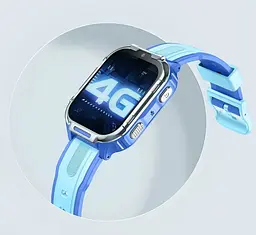 Дитячий смарт-годинник Lemfo D55, 4G GPS Wi-Fi SIM синій - мініатюра 15