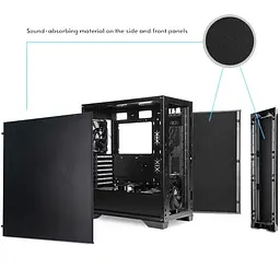 Корпус Chieftec APEX Q GA-01B-Q-OP 2x140mm+1x120mm, USB-C, E-ATX, без Блок живлення, Чорний - мініатюра 10