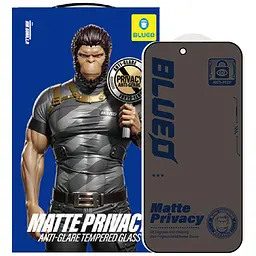 Захисне 2.5D скло Full Cover Anti-Peep Matte для Apple iPhone 17 Air (6.5") Чорний Blueo teh0031022