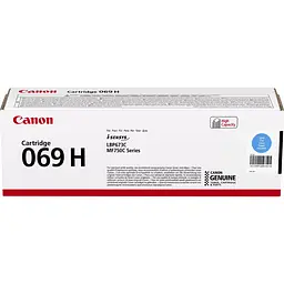 Картридж Canon 069H MF752Cdw/MF754Cdw/LBP673Cdw Cyan 5500 стор. teh0015539 - мініатюра 2