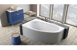 Ванна акрилова Radaway Naxia 170x110 ліва + ніжки + сифон R135L (WA1-33-170x110L) - мініатюра 3