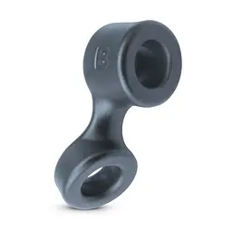 Ерекційне кільце Boners Cock Ring And Ball Stretcher, 9.2х2.2 см (сірий)