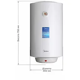 Бойлер Midea D80-15F1(W) белый - миниатюра 8