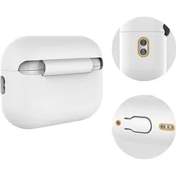 Чохол AhaStyle Colorful Silicone Case для AirPods Pro 2 White [CP-187-2-C-WE] [133848] - мініатюра 3