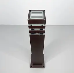 Вуличний ліхтар-стовп в корпусі кольору Coffee 60 см | Line F | Арт. 8024 60CM CF (стовп) - мініатюра 3