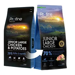 Корм сухий Profine Junior Large Chicken and Potatoes для цуценят і юніорів великих порід, з куркою і картоплею - мініатюра 3