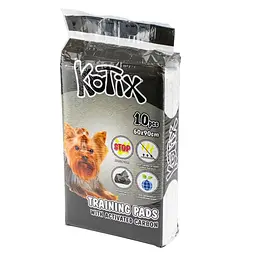 Гігієнічні пелюшки для собак Kotix Premium одноразові з активованим вугіллям 60 х 90 см 10 шт.