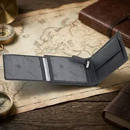 Чоловіче портмоне Tony Perotti натуральна шкіра Cortina 5053 nero (90125) Чорне - мініатюра 6
