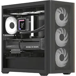 Корпус AeroCool D301A-G-BK-v2 Black (ACCS-DS03043.11) [146683] - мініатюра 8