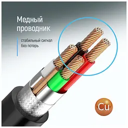 Дата кабель USB 2.0 AM/AM 1.0m black ColorWay (CW-CBUU071-BK) - мініатюра 7
