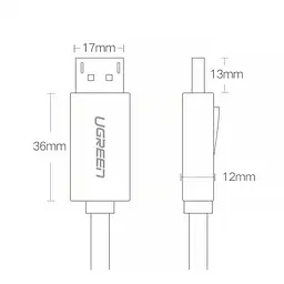 Кабель DisplayPort M-M V1.2 Cable 4K@60Hz; 2K@144Hz 5m DP102 черный UGREEN - миниатюра 4