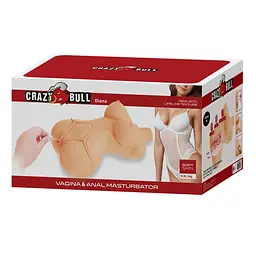 Реалістичний мастурбатор Crazy Bull Diana Vagina Anal (тілесний) - мініатюра 11