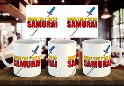 Чашка "WAKE THE F*CK SAMURAI" 330 мл