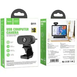 Веб-камера Hoco DI11 USB Camera with Audio Focus 2K - HD 4Mpx кабель 1.5 метра - мініатюра 9