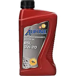 Олива моторна синтетична Alpine RSL 0W-20 API SP ILSAC GF-6A 1 л (23445)