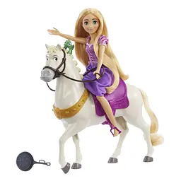 Ігровий набір з лялькою Disney Princess Рапунцель Принцеса з вірним другом Максимусом, 27 см (HLW23) - мініатюра 5