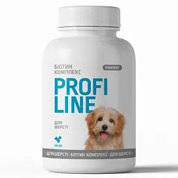 Вітаміни Provet Profiline для собак, Біотин Комплекс для шерсті, 100 таб.