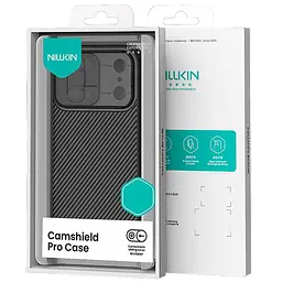 Карбонова накладка Nillkin CamShield Pro для Apple iPhone 17 Pro Max (6.9) Transparent black - мініатюра 6