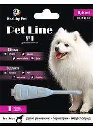 Краплі проти зовнішніх паразитів для собак Healthy Pet Line №1 від 1.5 до 4 кг 209150
