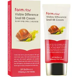 BB-крем для лица FarmStay Visible Difference Snail SPF 40 PA++ с экстрактом улитки 50 г