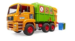 Набір іграшковий Сміттєвоз MAN TGA Bruder 1056 Різнокольоровий shop (4001702010560) - мініатюра 1