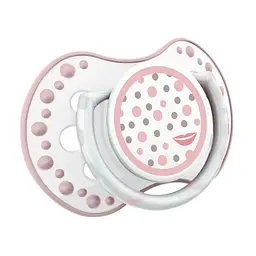 Пустушка силіконова динамічна Lovi Retro baby, 0-3 міс., 2 шт., рожевий (22/803girl) - мініатюра 2