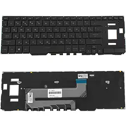 Клавіатура для ноутбука ASUS (GX550 series) rus, black, без фрейма, підсвітка клавіш