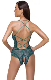 Боді Cottelli Collection Lingerie Ouvert XL бірюзовий - мініатюра 4