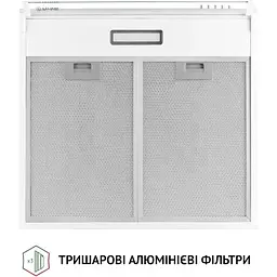 Витяжка пласка Perfelli PL 5144 W LED - мініатюра 6