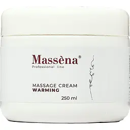 Крем для масажу Massena Massage Cream Warming зігріваючий для схуднення тіла 250 мл