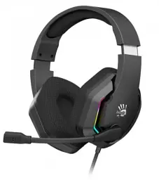 Навушники Bloody G260 Black ігрові, мікрофон, 7.1 віртуальний звук, підсвічування 7 кольорів, USB