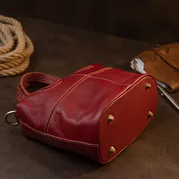 Сумка жіноча на блискавці флотар 20405 Vintage червона - мініатюра 10