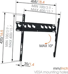 Настінне кріплення Vogels MA3010 (6374679) - мініатюра 2