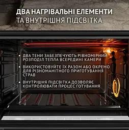 Електрична піч Perfelli Trimo 48 Black - мініатюра 4