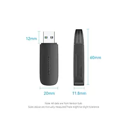 Зчитувач флеш-карт Vention USB 3.0 to SD+TF Black Dual Drive Letter (CLGB0) - мініатюра 3