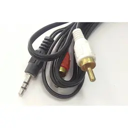 Аудіо кабель Cablexpert 2 RCA (тюльпана) - mini-jack 3.5 тато - тато 1.5 м (CCA-458) - мініатюра 6